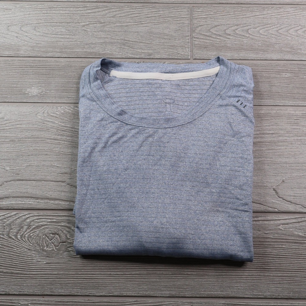 Lululemon License to Train T-Shirt Men's XL Blue Heathered Performance